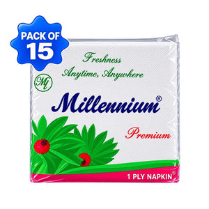 Wintex - Paper Tissue, 1 Ply, 100 Pulls (Pack of 15)