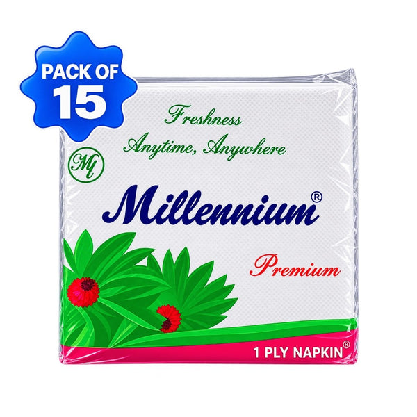 Wintex - Paper Tissue, 1 Ply, 100 Pulls (Pack of 15)