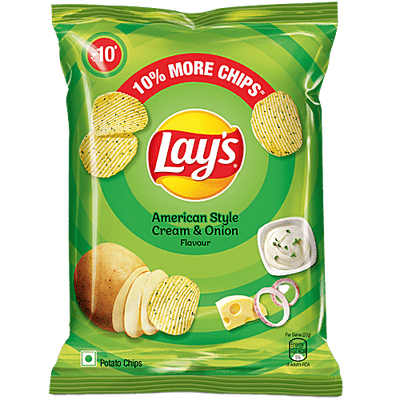 Lay's American Style Cream & Onion Flavour Potato Chips 24 g