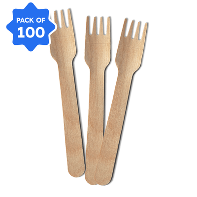 Wooden Fork, 140 mm (Pack of 100)