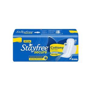Stayfree Secure Cottony Soft Sanitary Pads (Regular Wings)