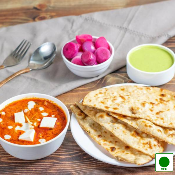 Paneer Butter Masala + 4 Roti + Pickle + Salad