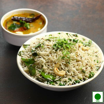 Dal Fry + Rice +Salad +Pickle