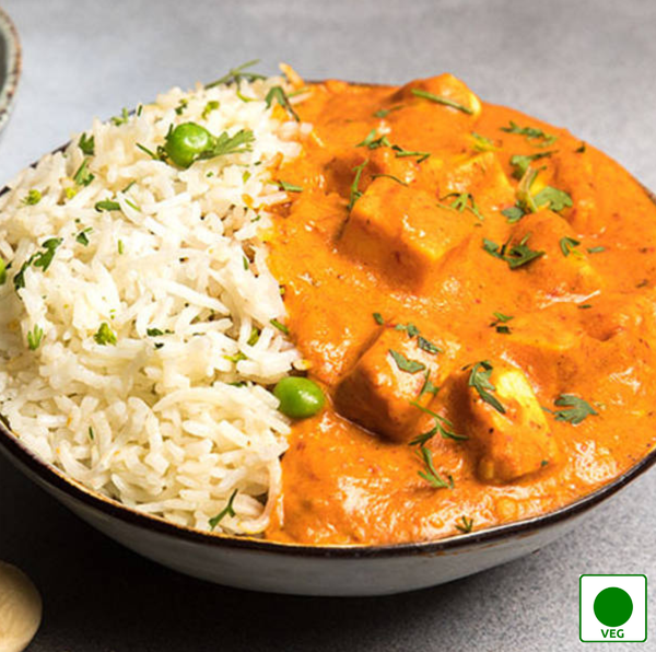 Paneer Butter Masala + Jeera Rice + Pickle + Salad