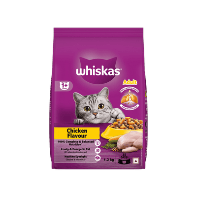 Whiskas Adult Dry Cat Food -Chicken Flavour (1+ Years)